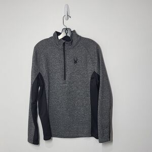 Spyder Men's Gray & Black Pullover Sweater